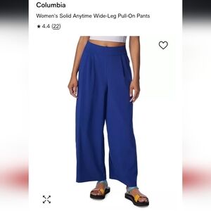 Columbia Women's Solid Anytime Wide-Leg Pull-On Pants